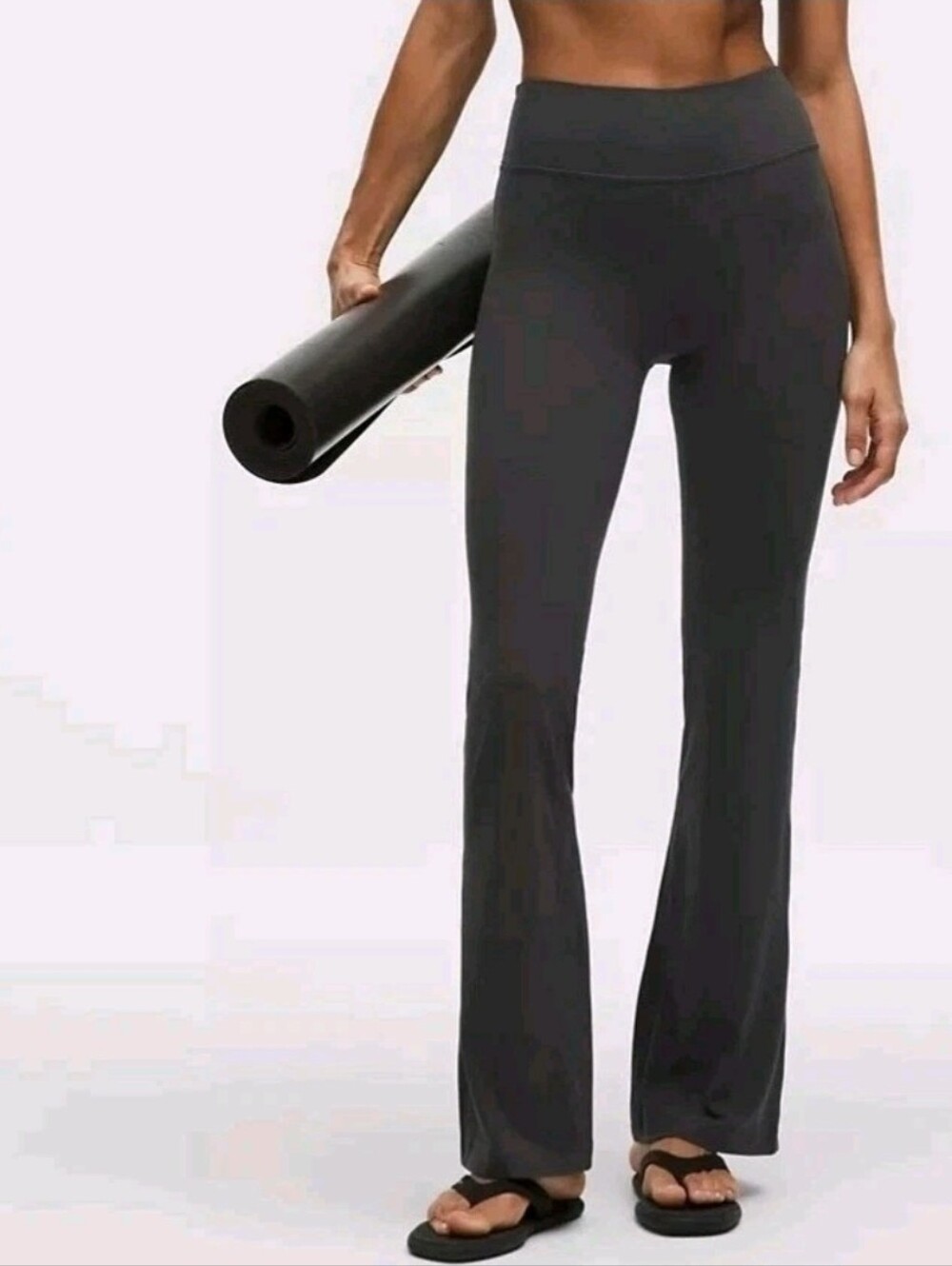 Lululemon Groove Super-High-Rise Flared Pant Graphite Grey Nulu Women's US 8